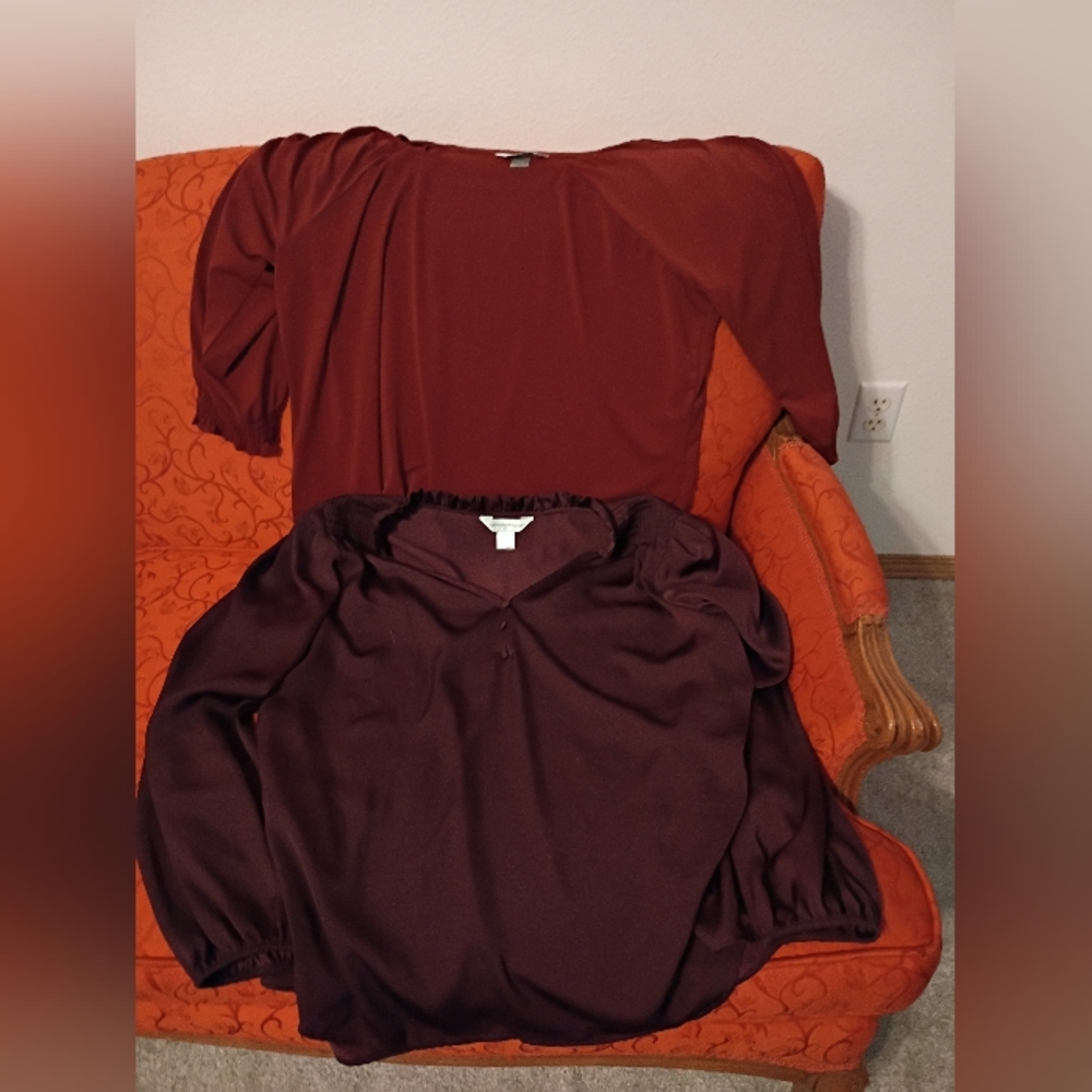 Euc XL Christopher Banks Dressy Professional Business Casual Long Sleeve Tops